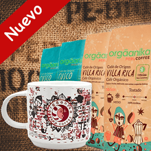 Cargar imagen en el visor de la galería, 4-Pack + Taza Colección Especial Arte Orgäanika® Coffee (Molido)- Varios
