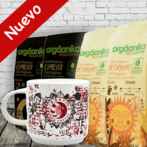 4-Pack + Taza Colección Especial Arte Orgäanika® Coffee (Molido)- Varios