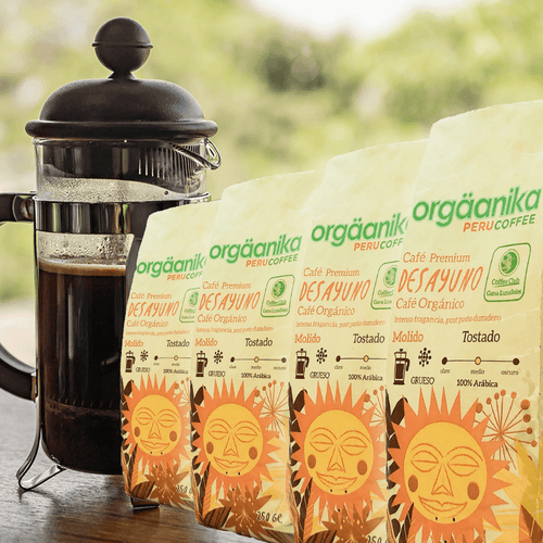 4-Pack: Café Orgánico Desayuno x 250 gr. - Molido